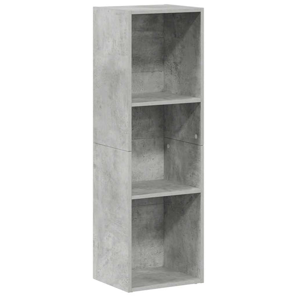 vidaXL Bibliothèque/Meuble TV Gris béton 36x30x114 cm Bois d'ingénierie