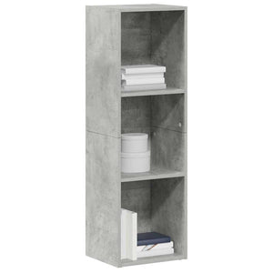 vidaXL Bibliothèque/Meuble TV Gris béton 36x30x114 cm Bois d'ingénierie