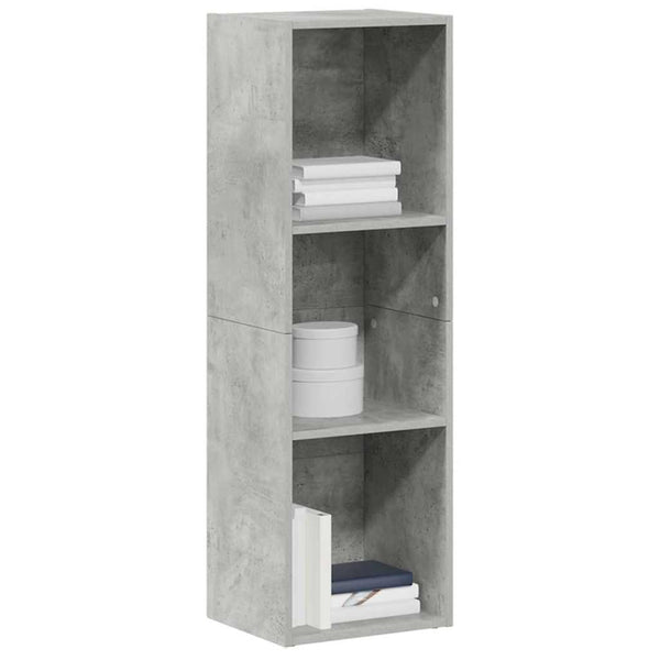 vidaXL Bibliothèque/Meuble TV Gris béton 36x30x114 cm Bois d'ingénierie