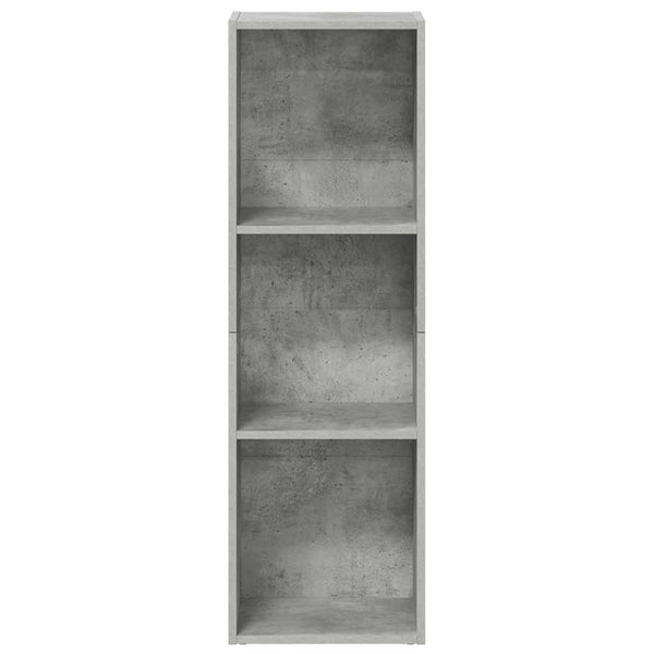 vidaXL Bibliothèque/Meuble TV Gris béton 36x30x114 cm Bois d'ingénierie