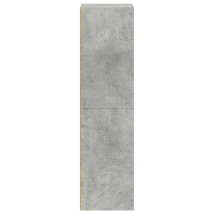 vidaXL Bibliothèque/Meuble TV Gris béton 36x30x114 cm Bois d'ingénierie