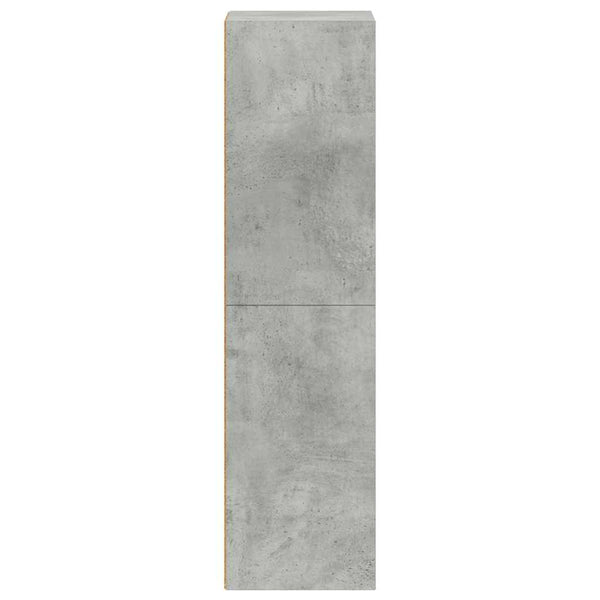 vidaXL Bibliothèque/Meuble TV Gris béton 36x30x114 cm Bois d'ingénierie