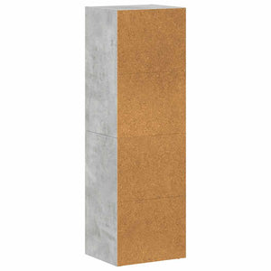 vidaXL Bibliothèque/Meuble TV Gris béton 36x30x114 cm Bois d'ingénierie