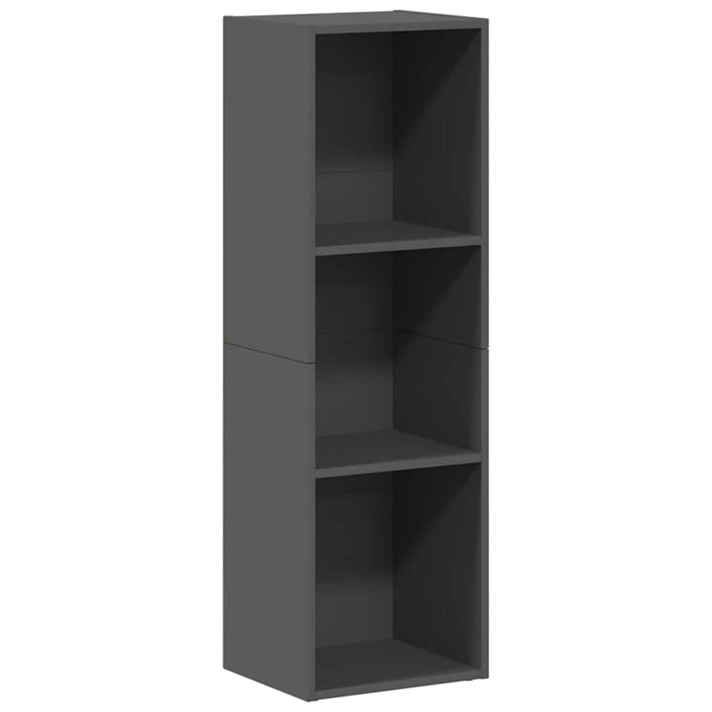 Hochglanz Bücherregal / TV-Schrank Grau