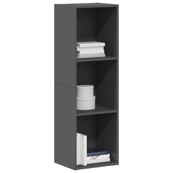 Hochglanz Bücherregal / TV-Schrank Grau