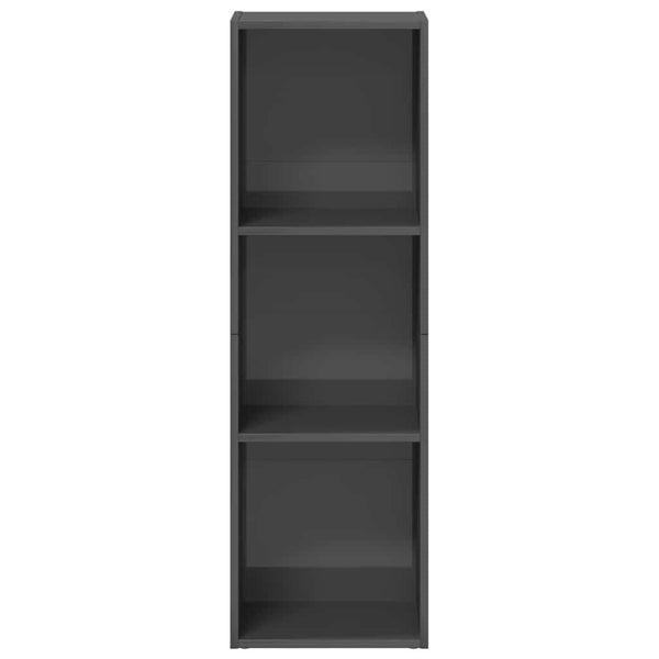 Hochglanz Bücherregal / TV-Schrank Grau