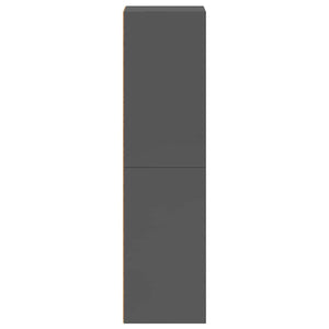 Hochglanz Bücherregal / TV-Schrank Grau