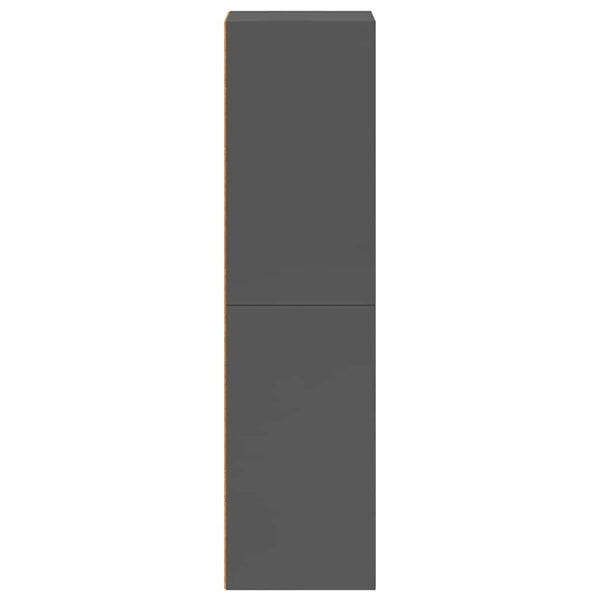 Hochglanz Bücherregal / TV-Schrank Grau
