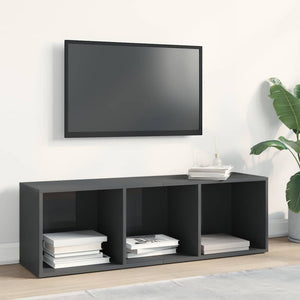 Hochglanz Bücherregal / TV-Schrank Grau