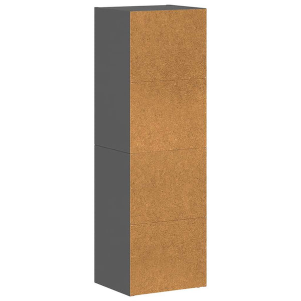 Hochglanz Bücherregal / TV-Schrank Grau