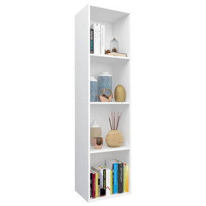 Weißes Bücherregal/TV-Schrank 36x30x143 cm