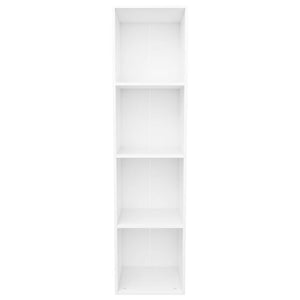 Weißes Bücherregal/TV-Schrank 36x30x143 cm