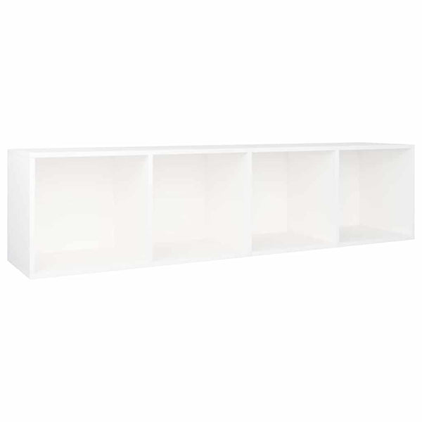 Weißes Bücherregal/TV-Schrank 36x30x143 cm