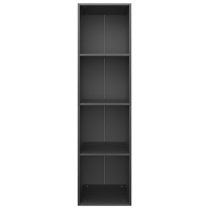 Schwarzes Bücherregal / TV-Schrank 36x30x143cm