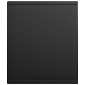 Schwarzes Bücherregal / TV-Schrank 36x30x143cm
