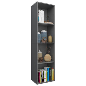 Graues Bücherregal/TV-Schrank 36x30x143 cm