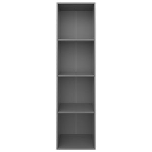 Graues Bücherregal/TV-Schrank 36x30x143 cm