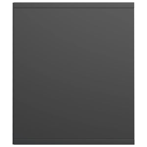 Graues Bücherregal/TV-Schrank 36x30x143 cm