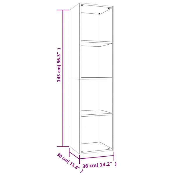 Sonoma Eiche Bücherregal / TV-Schrank