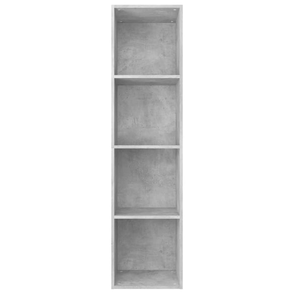 Betongraues Bücherregal/TV-Schrank 36x143 cm
