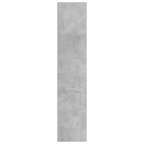 Betongraues Bücherregal/TV-Schrank 36x143 cm