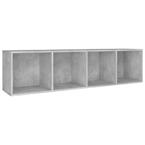 Betongraues Bücherregal/TV-Schrank 36x143 cm