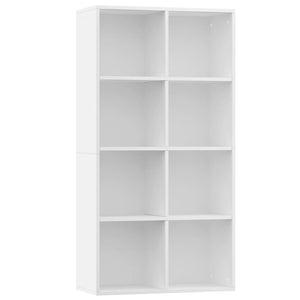 Weißes Bücherregal/Sideboard 66x30x130 cm