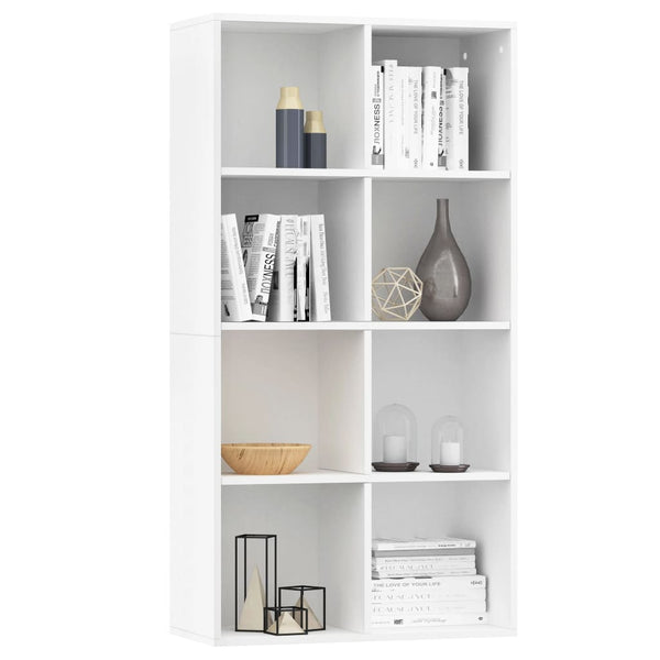 Weißes Bücherregal/Sideboard 66x30x130 cm