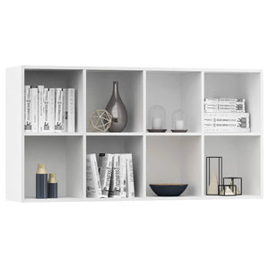 Weißes Bücherregal/Sideboard 66x30x130 cm