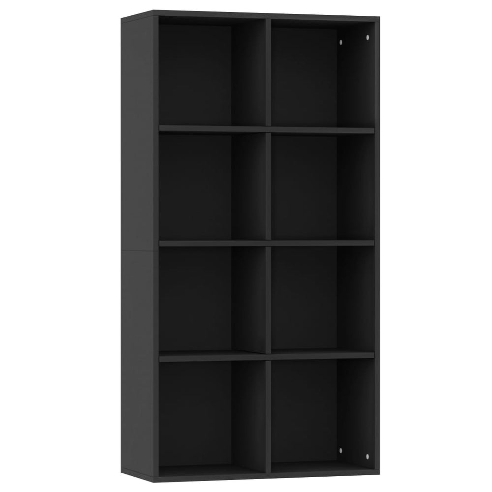 Schwarzes Bücherregal/Sideboard 66x30x130 cm