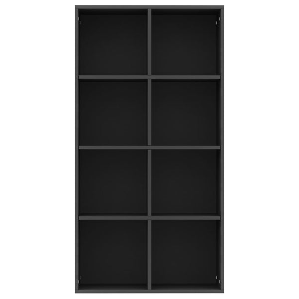 Schwarzes Bücherregal/Sideboard 66x30x130 cm