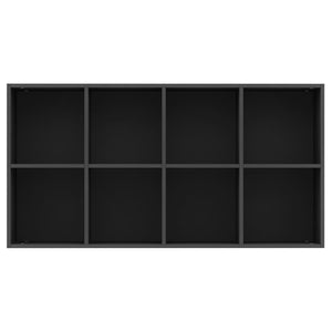 Schwarzes Bücherregal/Sideboard 66x30x130 cm