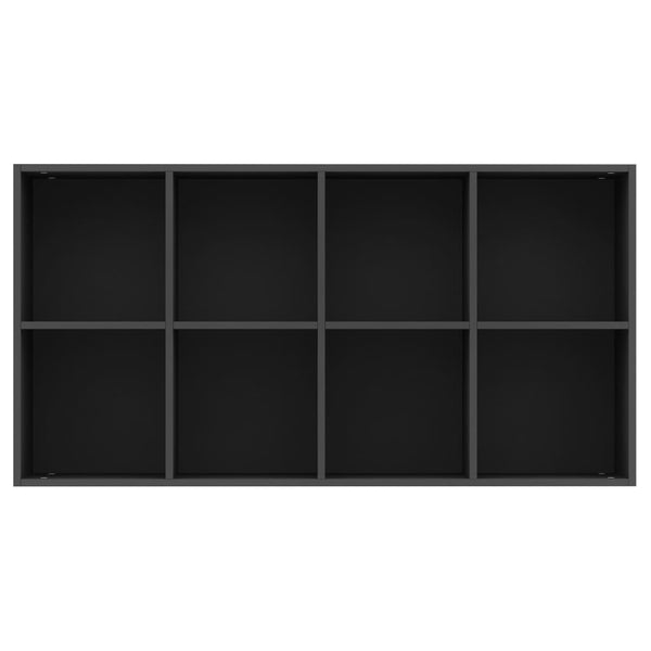 Schwarzes Bücherregal/Sideboard 66x30x130 cm