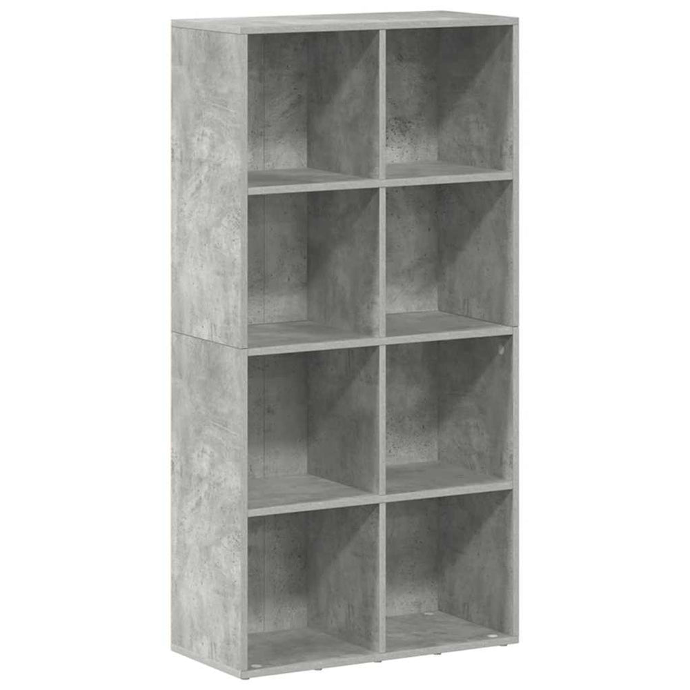 Betongraues Bücherregal/Sideboard 66x30x130cm