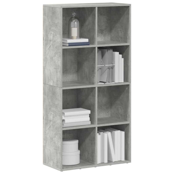 Betongraues Bücherregal/Sideboard 66x30x130cm