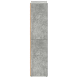 Betongraues Bücherregal/Sideboard 66x30x130cm