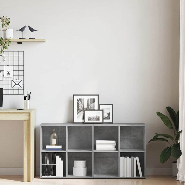 Betongraues Bücherregal/Sideboard 66x30x130cm