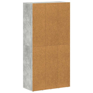 Betongraues Bücherregal/Sideboard 66x30x130cm