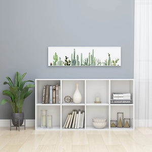 Hochglanz Bücherregal Weiß 66x30x130 cm