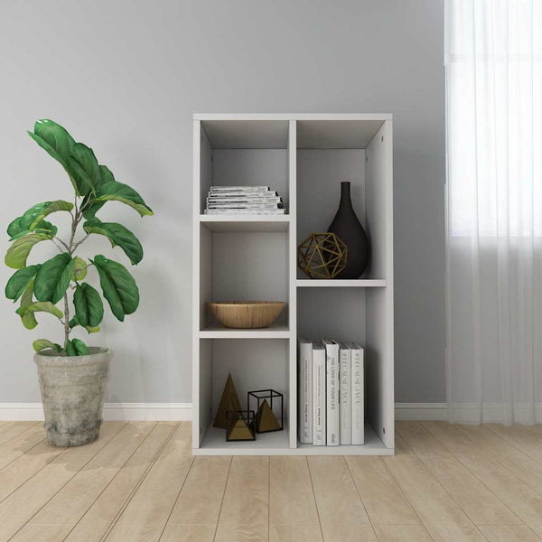 Weißes Bücherregal/Sideboard 50x25x80 cm