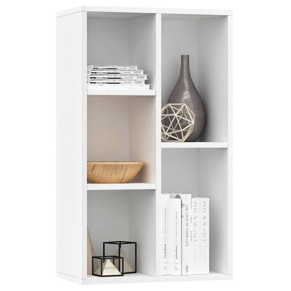 Weißes Bücherregal/Sideboard 50x25x80 cm
