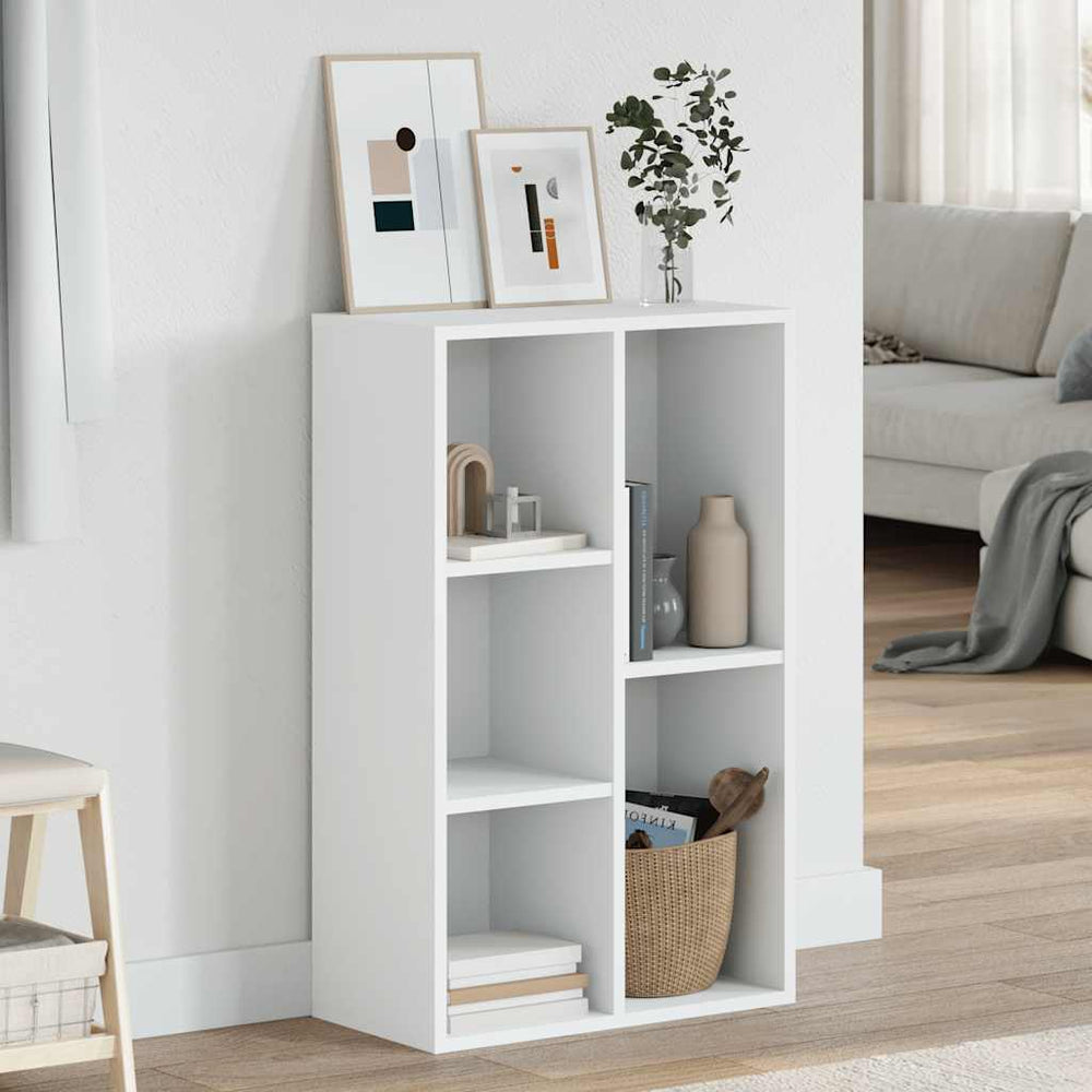 Weißes Bücherregal/Sideboard 50x25x80 cm