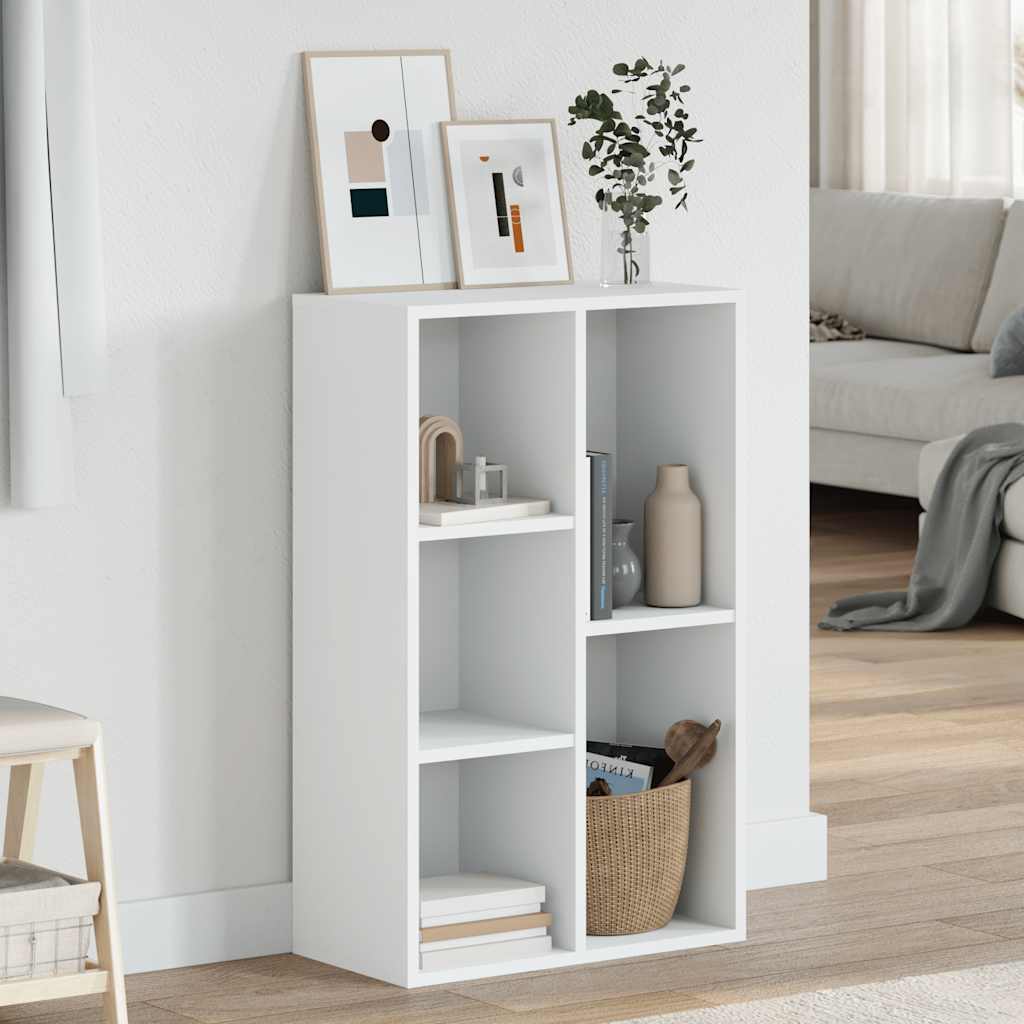 Weißes Bücherregal/Sideboard 50x25x80 cm