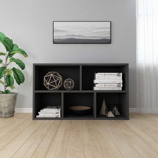 Schwarzes Bücherregal/Sideboard 50x80 cm