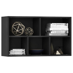 Schwarzes Bücherregal/Sideboard 50x80 cm
