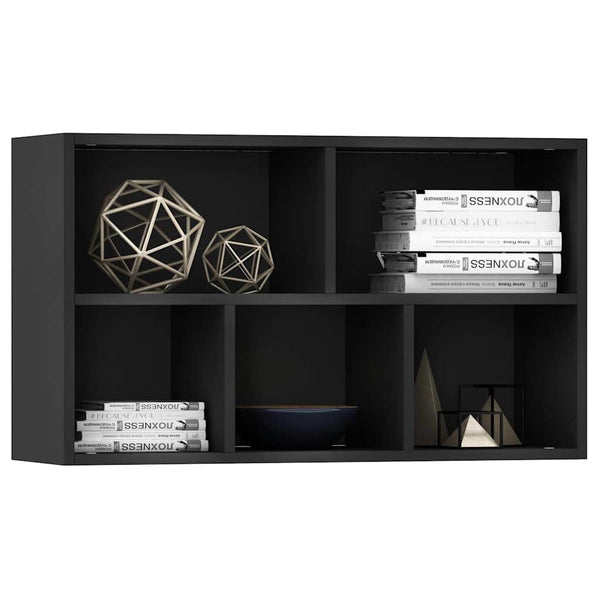Schwarzes Bücherregal/Sideboard 50x80 cm