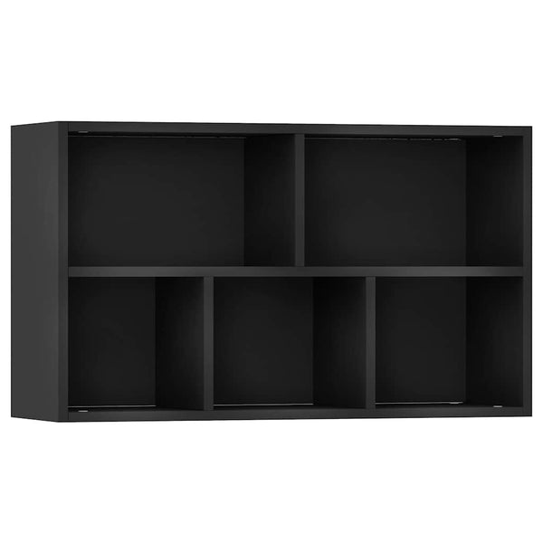 Schwarzes Bücherregal/Sideboard 50x80 cm