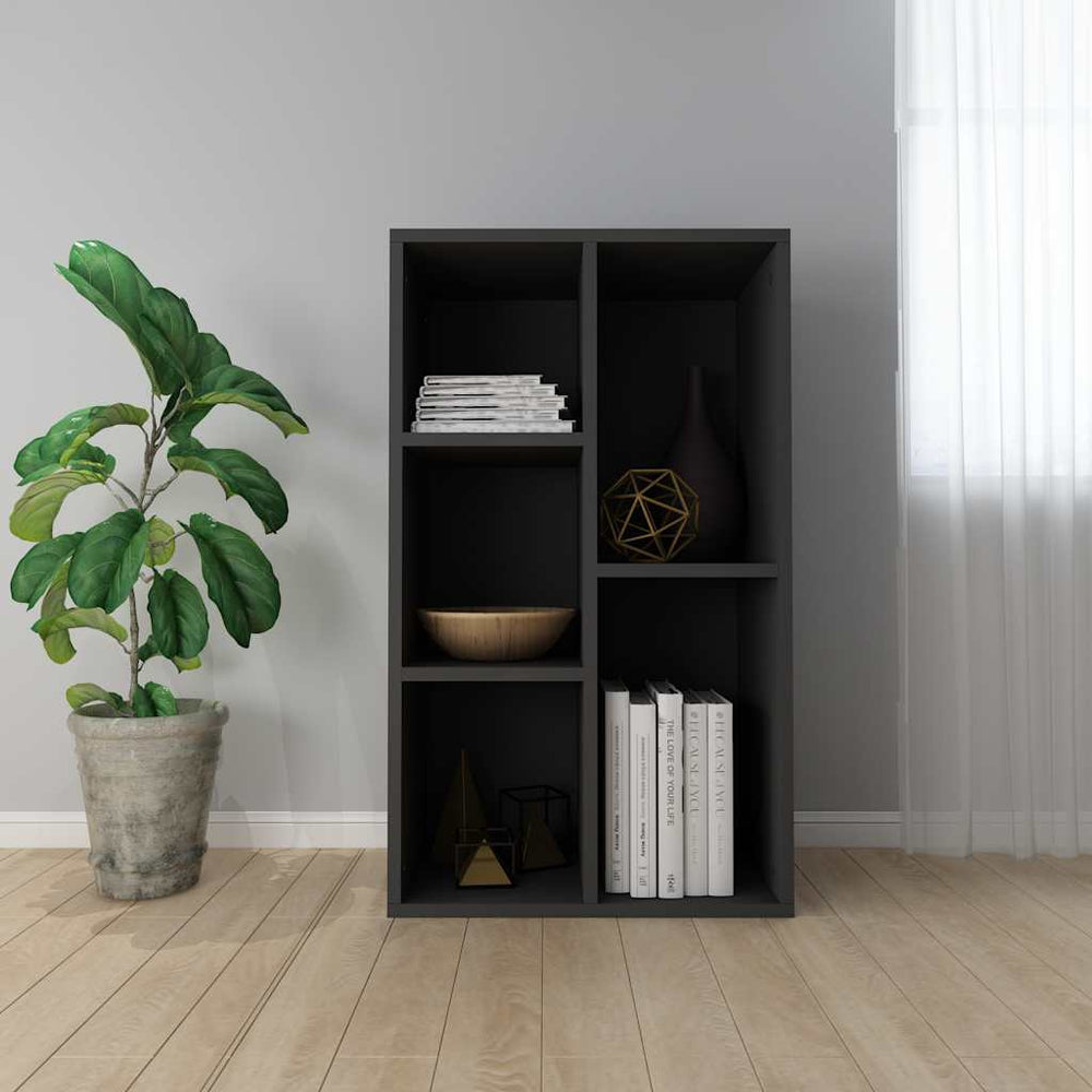 Schwarzes Bücherregal/Sideboard 50x80 cm