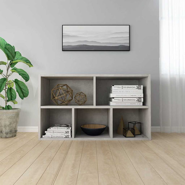 Betongraues Bücherregal/Sideboard 50x80 cm