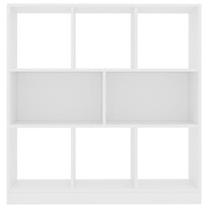 Weißes Bücherregal, 97,5 cm Breit